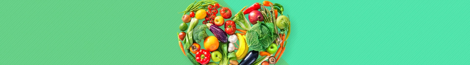 Serce z warzyw i owoców